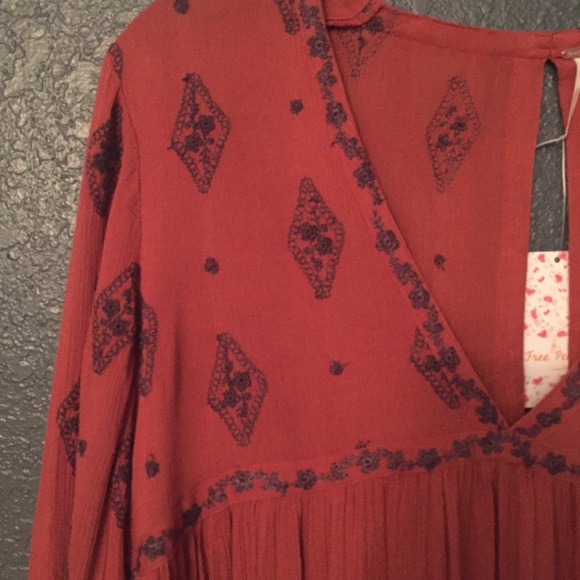 Free People Diamond Ember Print Blouse - Picture 7 of 8